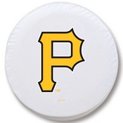 Pittsburgh Pirates Vinyl Tire Cover, AGS-TCAMLBPitBK