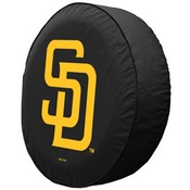 San Diego Padres Vinyl Tire Cover, AGS-TCAMLBSDPBK