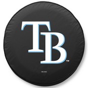 Tampa Bay Rays Vinyl Tire Cover, AGS-TCAMLBTamBK