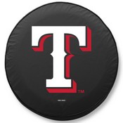 Texas Rangers Vinyl Tire Cover, AGS-TCAMLBTexBK