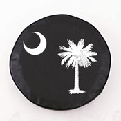 South Carolina State Flag Tire Cover by Holland Bar Stool Co., AGS-TCCSCFlgBK