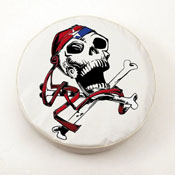 USA Pirate Tire Cover White Vinyl by Holland Bar Stool Co., AGS-TCCUSPirWT