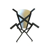 L218 Anaheim Ducks 42" Tall - 36" Indoor/Outdoor Black Steel Top Lighted Pub Table with Black Wrinkle Finish, L218B42AnaDksOD36RBlkStl