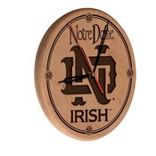 Notre Dame (Vintage) 13" Solid Wood Engraved Clock by Holland Bar Stool Co., WClkLNat07NotreD