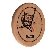 UAB Laser Engraved Wood Clock by the Holland Bar Stool Co., WClkLNatAlaBir