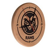 Colorado State Laser Engraved Wood Clock by the Holland Bar Stool Co., WClkLNatColoSt