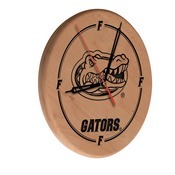 Florida Laser Engraved Wood Clock by the Holland Bar Stool Co., WClkLNatFlorUn