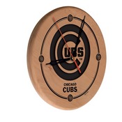 Chicago Cubs 13" Solid Wood Engraved Clock, WClkLNatMLBCub