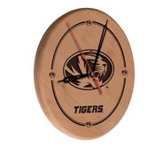 Missouri Laser Engraved Wood Clock by the Holland Bar Stool Co., WClkLNatMizzou