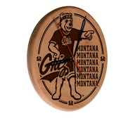 Montana Laser Engraved Wood Clock by the Holland Bar Stool Co., WClkLNatMontUn