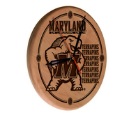 Maryland Laser Engraved Wood Clock by the Holland Bar Stool Co., WClkLNatMrylnd