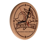South Dakota State Laser Engraved Wood Clock by the Holland Bar Stool Co., WClkLNatSDakSt