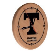 Tennessee Laser Engraved Wood Clock by the Holland Bar Stool Co., WClkLNatTennes