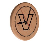 Vanderbilt Laser Engraved Wood Clock by the Holland Bar Stool Co., WClkLNatVander