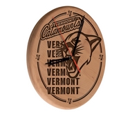 Vermont Laser Engraved Wood Clock by the Holland Bar Stool Co., WClkLNatVermnt