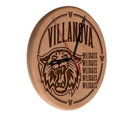 Villanova Laser Engraved Wood Clock by the Holland Bar Stool Co., WClkLNatVilnva