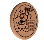 Western Kentucky Laser Engraved Wood Clock by the Holland Bar Stool Co., WClkLNatWestKy