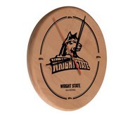 Wright State Laser Engraved Wood Clock by the Holland Bar Stool Co., WClkLNatWrtStU