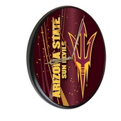 Arizona State Digitally Printed Wood Clock by the Holland Bar Stool Co., WClkPBlkArizSt