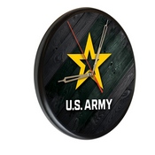 U.S. Army Digitally Printed Wood Clock by the Holland Bar Stool Co., WClkPBlkArmy
