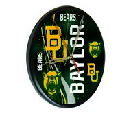 Baylor Digitally Printed Wood Clock by the Holland Bar Stool Co., WClkPBlkBaylor