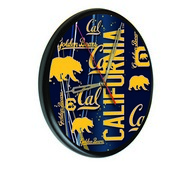 Cal Digitally Printed Wood Clock by the Holland Bar Stool Co., WClkPBlkCal-Un