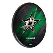 Dallas Stars Digitally Printed Wood Clock by the Holland Bar Stool Co., WClkPBlkDalSta