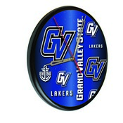 Grand Valley State Digitally Printed Wood Clock by the Holland Bar Stool Co., WClkPBlkGVStUn
