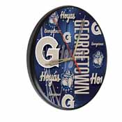 Georgetown Digitally Printed Wood Clock by the Holland Bar Stool Co., WClkPBlkGrgtwn