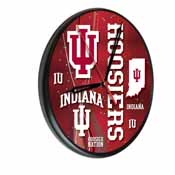 Indiana Digitally Printed Wood Clock by the Holland Bar Stool Co., WClkPBlkIndnaU