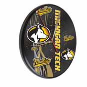 Michigan Tech Digitally Printed Wood Clock by the Holland Bar Stool Co., WClkPBlkMITech