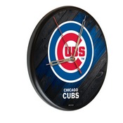 Chicago Cubs 13" Solid Wood Clock, WClkPBlkMLBCub