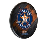 Houston Astros 13" Solid Wood Clock, WClkPBlkMLBHou
