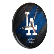 Los Angeles Dodgers 13" Solid Wood Clock, WClkPBlkMLBLAD