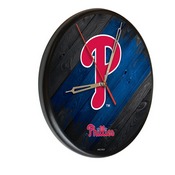 Philadelphia Phillies 13" Solid Wood Clock, WClkPBlkMLBPhi
