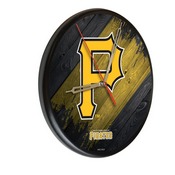 Pittsburgh Pirates 13" Solid Wood Clock, WClkPBlkMLBPit
