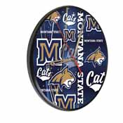Montana State Digitally Printed Wood Clock by the Holland Bar Stool Co., WClkPBlkMontSt