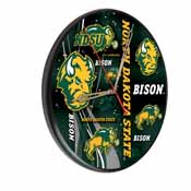 North Dakota State Digitally Printed Wood Clock by the Holland Bar Stool Co., WClkPBlkNDakSt