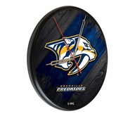 Nashville Predators Digitally Printed Wood Clock by the Holland Bar Stool Co., WClkPBlkNshPre