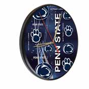 Penn State Digitally Printed Wood Clock by the Holland Bar Stool Co., WClkPBlkPennSt