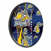 South Dakota State Digitally Printed Wood Clock by the Holland Bar Stool Co., WClkPBlkSDakSt