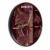 Texas State Digitally Printed Wood Clock by the Holland Bar Stool Co., WClkPBlkTexsSt