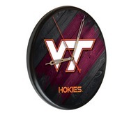 Virginia Tech Digitally Printed Wood Clock by the Holland Bar Stool Co., WClkPBlkVATech