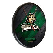 Wright State Digitally Printed Wood Clock by the Holland Bar Stool Co., WClkPBlkWrtStU