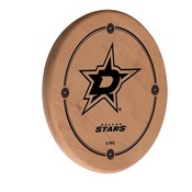 Dallas Stars Laser Engraved Wood Sign by the Holland Bar Stool Co., WSgnLNatDalSta