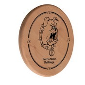 Ferris State Laser Engraved Wood Sign by the Holland Bar Stool Co., WSgnLNatFerrSt