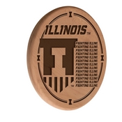 Illinois Laser Engraved Wood Sign by the Holland Bar Stool Co., WSgnLNatIlliniU