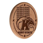 Kent State Laser Engraved Wood Sign by the Holland Bar Stool Co., WSgnLNatKentSt