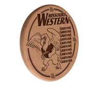 Missouri Western State Laser Engraved Wood Sign by the Holland Bar Stool Co., WSgnLNatMOWSt