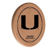 Miami (FL) Laser Engraved Wood Sign by the Holland Bar Stool Co., WSgnLNatMia-FL